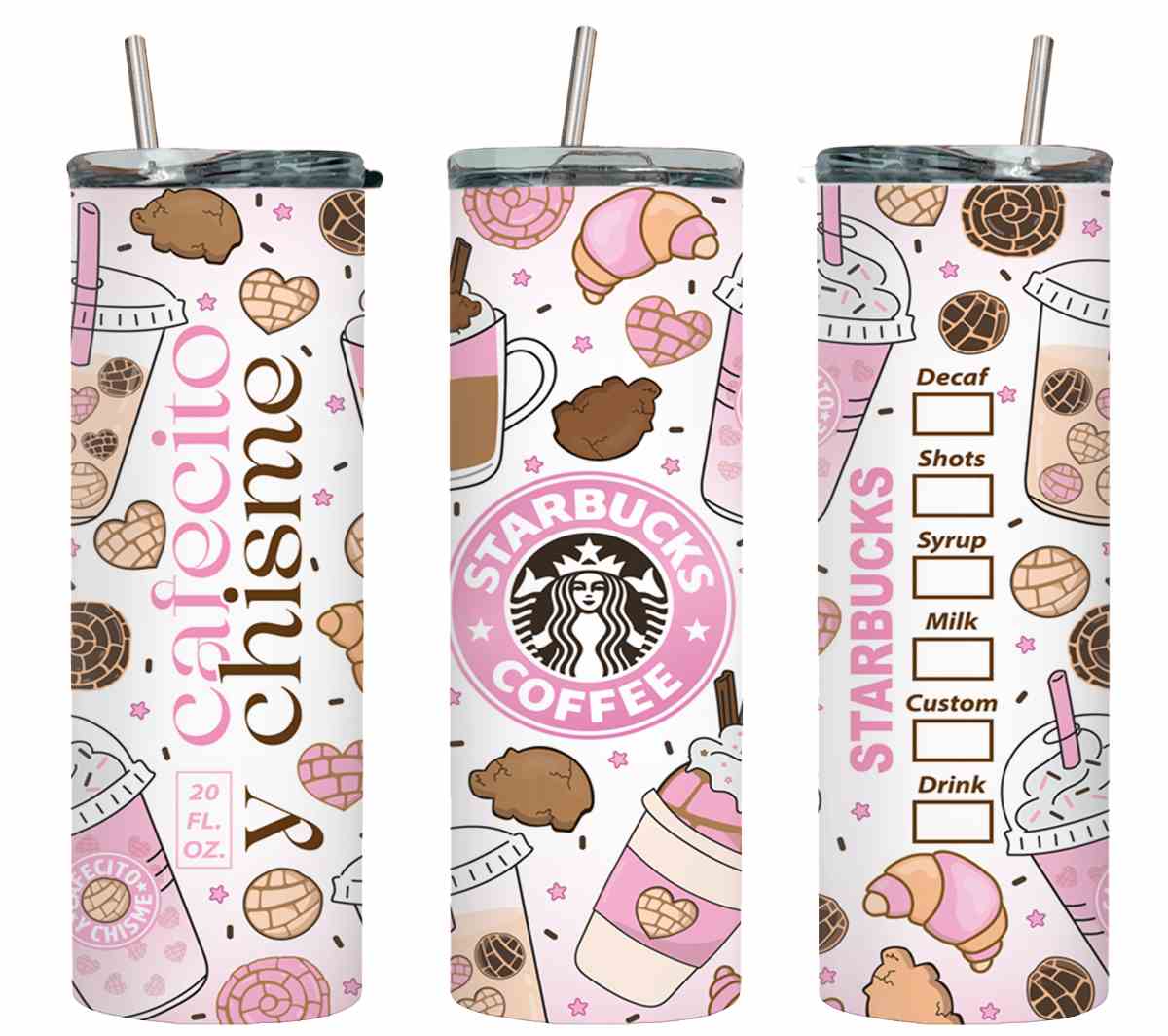 Starbucks Cafecito y Chisme Pink-8474
